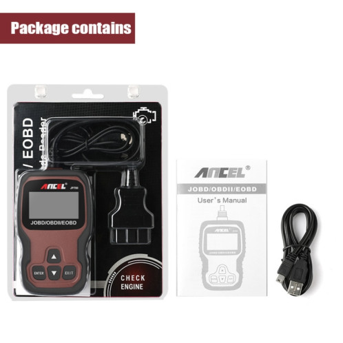 Scanner de Diagnostic de Code d'erreur de voiture Ancel JOBD + EOBD/OBD-II SA82631037-07