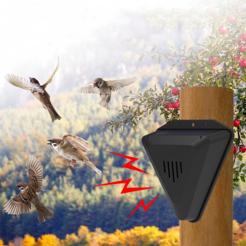 Répulsif solaire pour oiseaux N911Q, répulsif pour animaux de vergers et d'étangs à poissons (noir) SH301A984-08