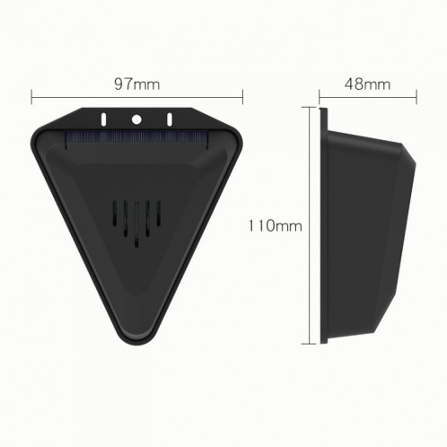 Répulsif solaire pour oiseaux N911Q, répulsif pour animaux de vergers et d'étangs à poissons (noir) SH301A984-08