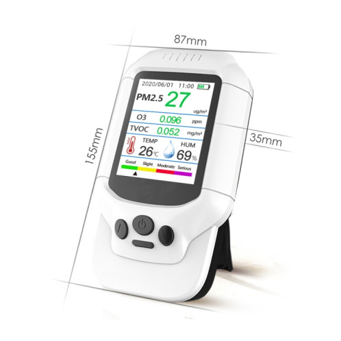 Détecteur de qualité de l'air 8 en 1 PM2.5/PM1.0/PM10/HCHO/TVOC/O3/moniteur de température/humidité SH83171573-07