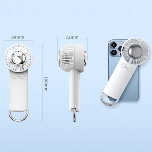 Ventilateur de climatisation portatif extérieur, veilleuse d'astronaute, ventilateur de refroidissement à semi-conducteur (blanc) SH301C1033-014