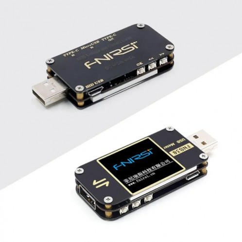 FNIRSI FNB38 Testeur de protocole de charge rapide de capacité de compteur de tension et de courant USB (noir) SF101A1720-010