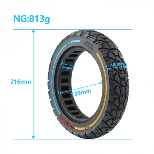 AIMITE 9,5 x 2,125 / 36 Card 9,5 pouces Scooter électrique 230 x 50 Pneu tout-terrain universel (coloré) SA001A1142-06