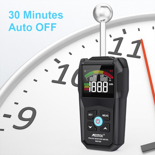 Détecteur d'humidité du bois sans contact WM700B avec fonction d'alarme à écran LCD SM84911703-013