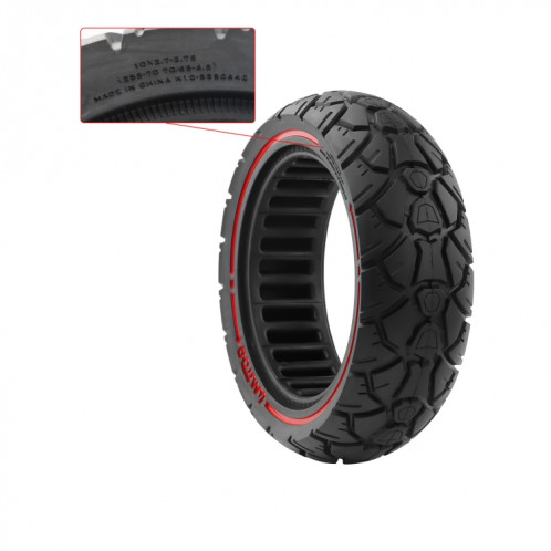 AIMITE 10 x 2,7-2,75 53,5 carte 255-70 ou 70/65-6,5 pneu tout-terrain universel pour scooter (ligne rouge) SA701A1807-05