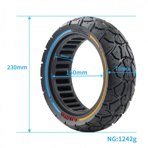 AIMITE 10 x 3 54 Card 255 x 80 / 65-6.5 Pneu universel pour scooter électrique (coloré) SA501A1430-06