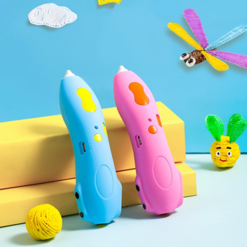 Stylo d'impression 3D à basse température à détection infrarouge pour enfants, stylo de peinture graffiti DIY (1000 mAh-bleu) SH701B144-014