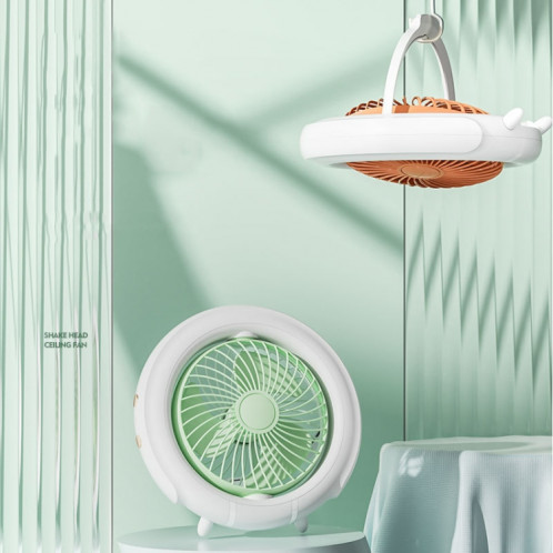 Veilleuse de bureau ventilateur pliant camping en plein air mini ventilateur suspendu, couleur: orange amélioré SH9203374-011