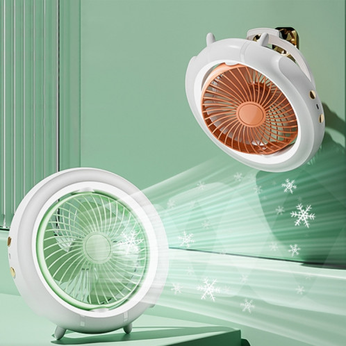 Veilleuse de bureau ventilateur pliant camping en plein air mini ventilateur suspendu, couleur: vert basique SH92021653-011