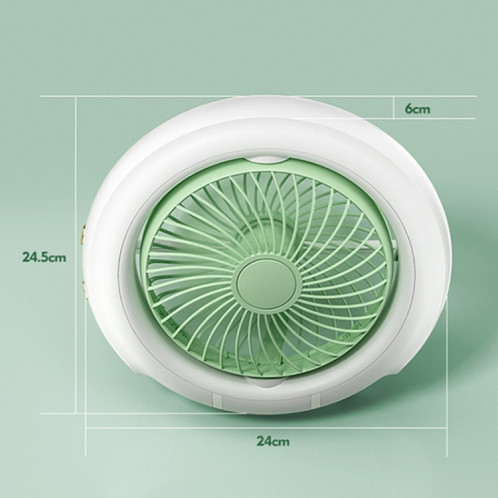 Veilleuse de bureau ventilateur pliant camping en plein air mini ventilateur suspendu, couleur: vert basique SH92021653-011