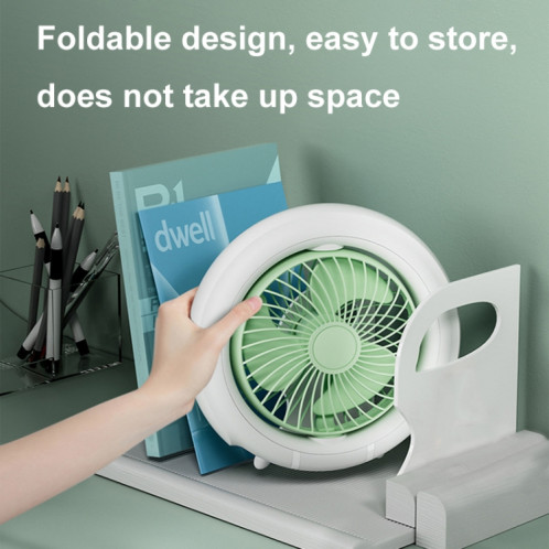 Veilleuse de bureau ventilateur pliant camping en plein air mini ventilateur suspendu, couleur: vert amélioré SH9204869-011