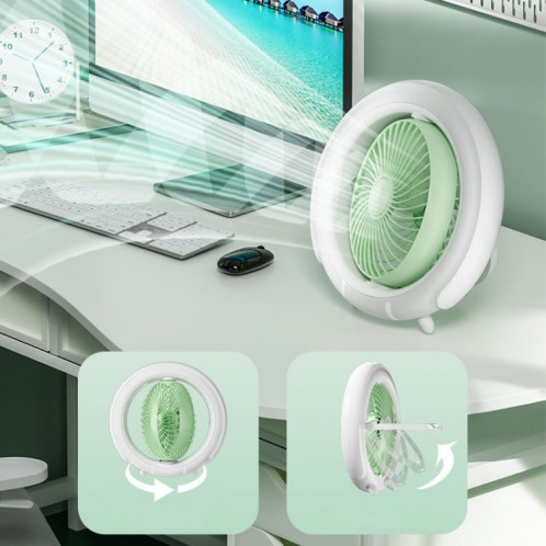 Veilleuse de bureau ventilateur pliant camping en plein air mini ventilateur suspendu, couleur: vert basique SH92021653-011