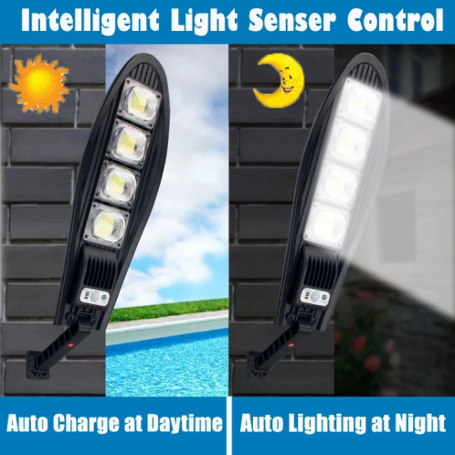 Lampe solaire de jardin à LED E-SMARTER W776B avec capteur et télécommande SE16011603-012