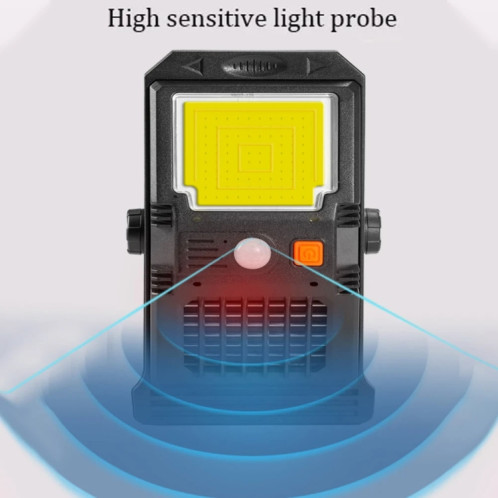 E-SMARTER W7104-1 Patch lampe solaire avec pince lampe anti-moustique Portable capteur de corps lumière de jardin extérieure SE3201596-010