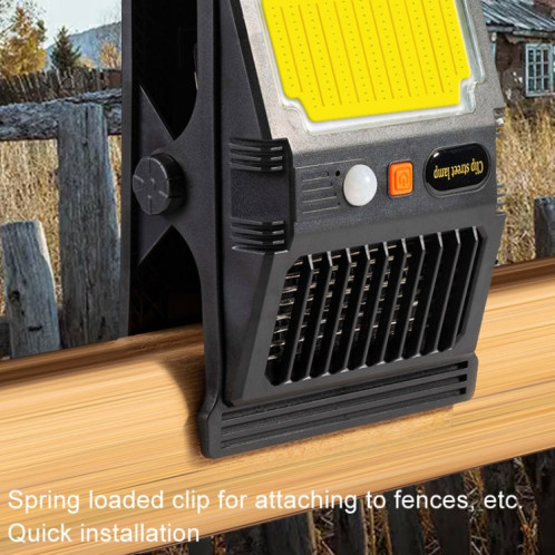 E-SMARTER W7105-1 Patch lampe solaire avec pince lampe anti-moustique Portable capteur de corps lumière de jardin extérieure SE35011275-010