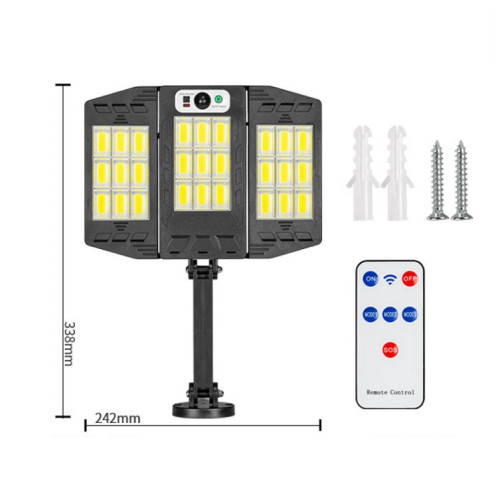 E-SMARTER W796-9 applique murale à Induction solaire lampe extérieure intelligente avec télécommande SE50061410-011