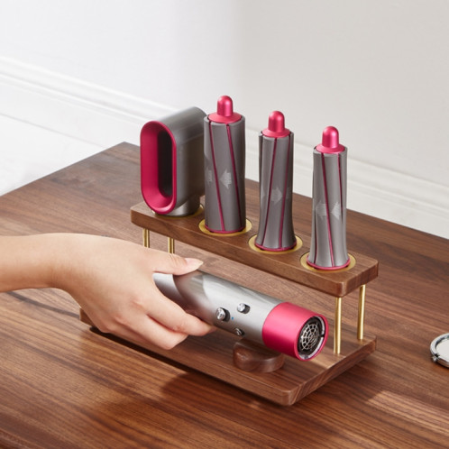 Pour Dyson Airwrap, support de rangement en noyer, support de comptoir, organisateur SH89001021-08