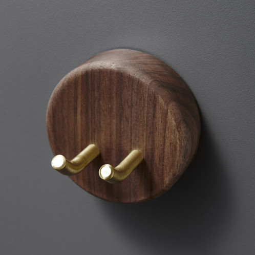 Pour prise sèche-cheveux Dyson, support de rangement mural en noyer, étagère en bois SH0103655-05