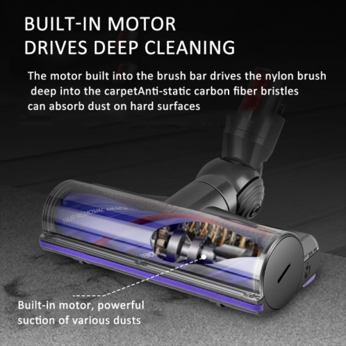 Pour aspirateur Dyson V7 / V8 / V10 / V11, rouleau en velours doux, tête de brosse à entraînement Direct SH9038312-07
