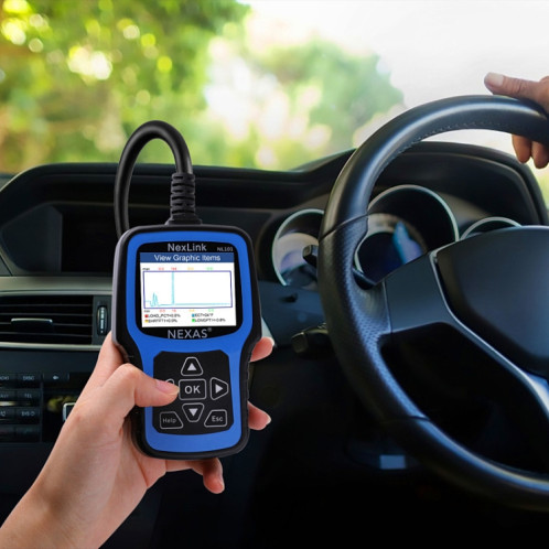 Outil de diagnostic et testeur de batterie universel OBD2 Nexas NL101 avec OBDII SN93781151-012
