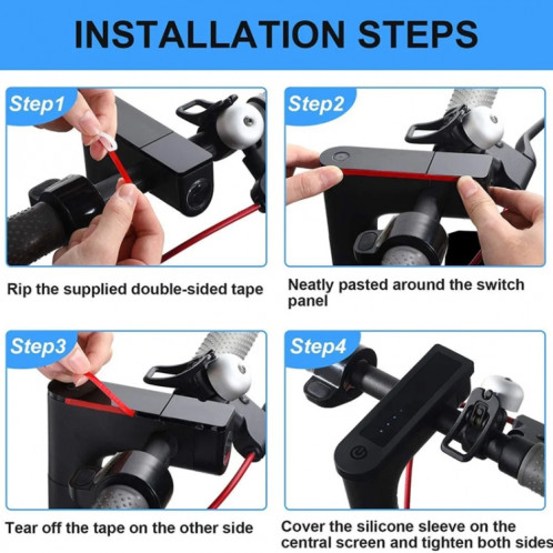 Pour Xiaomi M365 / Pro / 1S / Essential / Pro 2 AIMITE Étui de protection étanche pour compteur de scooter électrique (rouge) SA001C1204-06