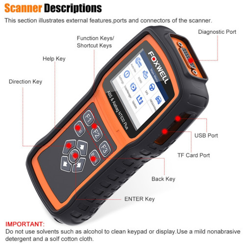 FOXWELL NT630 Plus OBD2 Scanner SRS ABS lecteur de Code SAS huile EPB réinitialiser le Diagnostic SF9472253-012