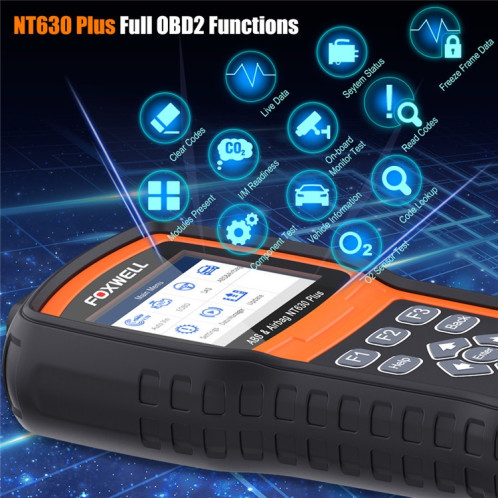 FOXWELL NT630 Plus OBD2 Scanner SRS ABS lecteur de Code SAS huile EPB réinitialiser le Diagnostic SF9472253-012