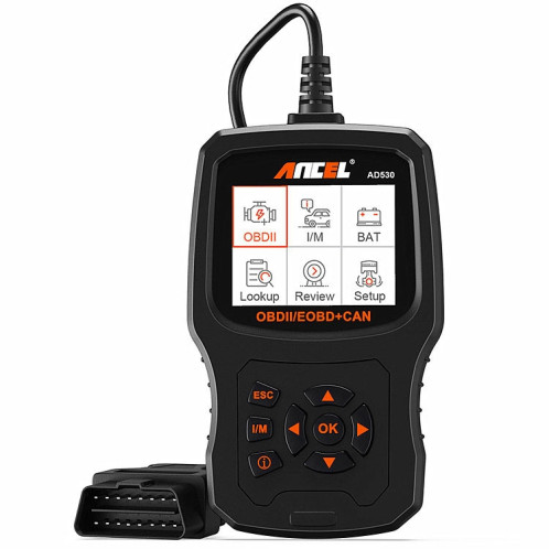 ANCEL AD530 Écran 2,8 pouces OBD2 Testeur de moteur de voiture Outil de test de batterie de voiture SA95321992-08