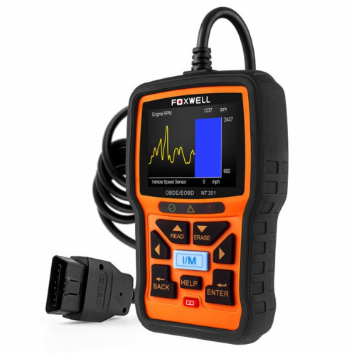 Outil de lecteur de Code de données en direct d'instrument de Diagnostic de défaut de voiture de FOXWELL NT301 OBD2 SF95431794-010