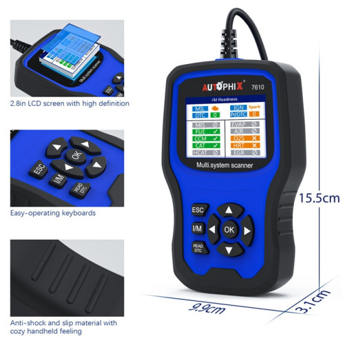 AUTOPHIX 7610 outil de Diagnostic de balayage OBD2, détecteur complet de maintenance et de réparation du système SA96151381-09