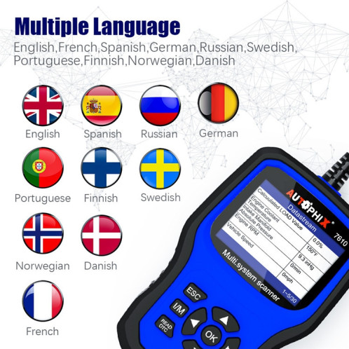 AUTOPHIX 7610 outil de Diagnostic de balayage OBD2, détecteur complet de maintenance et de réparation du système SA96151381-09