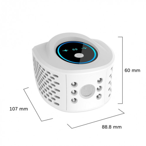 QSQ218 multifonctionnel LED ménage intérieur haute puissance répulsif à ultrasons pour souris prise ue (noir) SH002B492-012