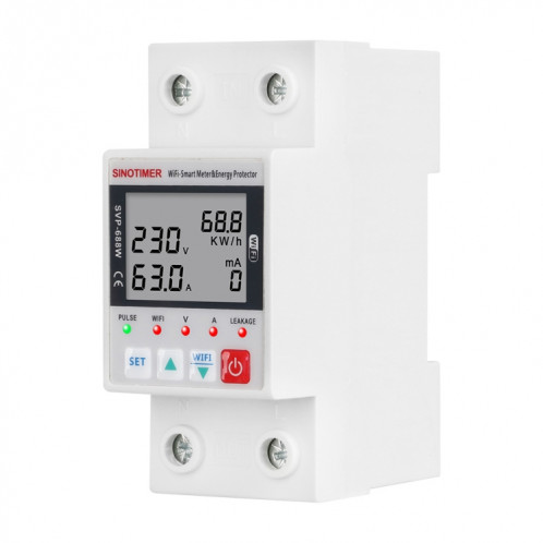 SINOTIMER SVP-688W TUYA APP WiFi disjoncteur intelligent protecteur de surtension SS6602720-07
