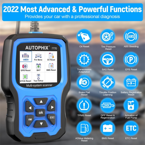 AUTOPHIX 7770 pour Mercedes Benz voiture système complet OBDII outil de Diagnostic testeur de maintenance SA9675672-09
