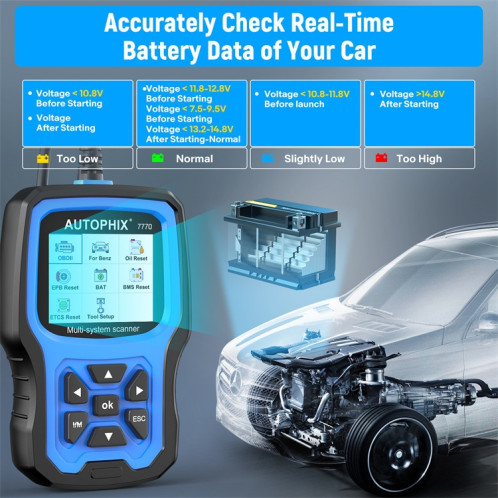 AUTOPHIX 7770 pour Mercedes Benz voiture système complet OBDII outil de Diagnostic testeur de maintenance SA9675672-09