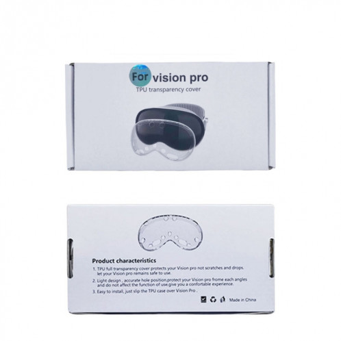 Pour Apple Vision Pro 4 en 1 Kit couvercle d'objectif accessoires de boîtier de Protection de batterie, spécification: A Style blanc gris SH6302350-07