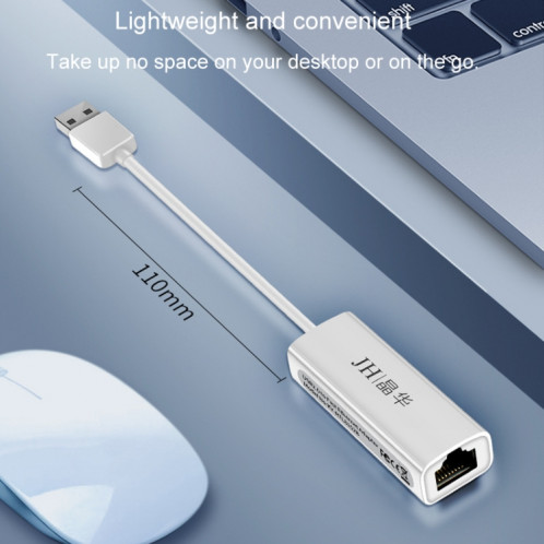 JINGHUA USB2.0 à RJ45 100Mbps carte réseau boîte d'interface réseau ordinateur portable carte réseau pilote gratuit (noir) SJ601B524-08