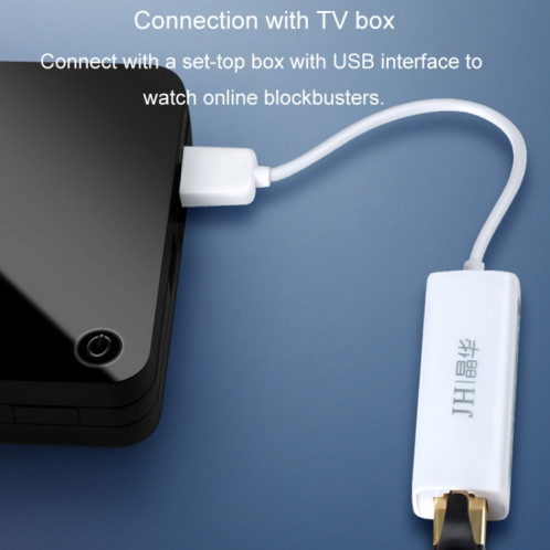 JINGHUA USB2.0 à RJ45 100Mbps carte réseau boîte d'interface réseau ordinateur portable carte réseau pilote gratuit (noir) SJ601B524-08