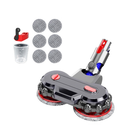 Tête de vadrouille électrique pour aspirateur Dyson V7 / V8 / V10 / V11 / V15 / G5, avec réservoir d'eau amovible et 6 tampons de vadrouille SH8401184-09