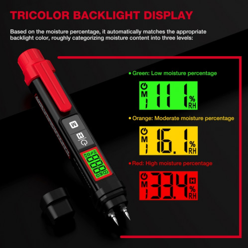 Testeur rapide de teneur en humidité du bois SH9896310-012