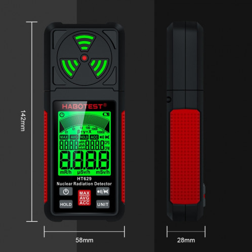 Détecteur de marbre radioactif HABOTEST pour pollution par rayonnement nucléaire SH9898309-012
