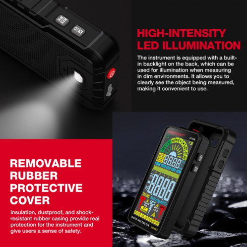 HABOTEST multimètre de courant Intelligent Ultra-clair à affichage numérique à plage automatique SH9910674-012