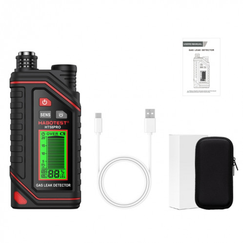 Détecteur de gaz portable rechargeable HABOTEST SH9926878-015