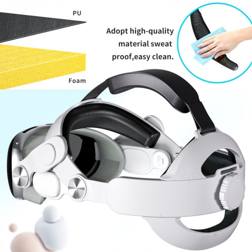 Pour casque Apple Vision Pro VR, sangle Elite remplaçable, bandeau confortable et réglable SH99741732-07