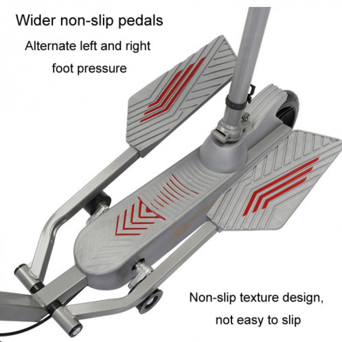 Scooter pliant adulte scooter de mobilité à deux roues vélo à pédales à double aile avec siège (noir) SH201B1543-011