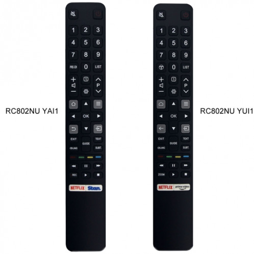 Pour télécommande infrarouge intelligente TCL TV (RC802NU YAI1) SH401A350-04