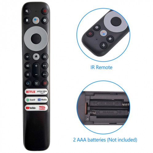 Pour télécommande infrarouge Smart TV TCL FMR1 SH00581101-06