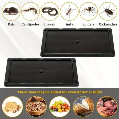 Planche de souris collante en plastique, autocollant anti-rat, 6 pièces/ensemble SH01251603-07