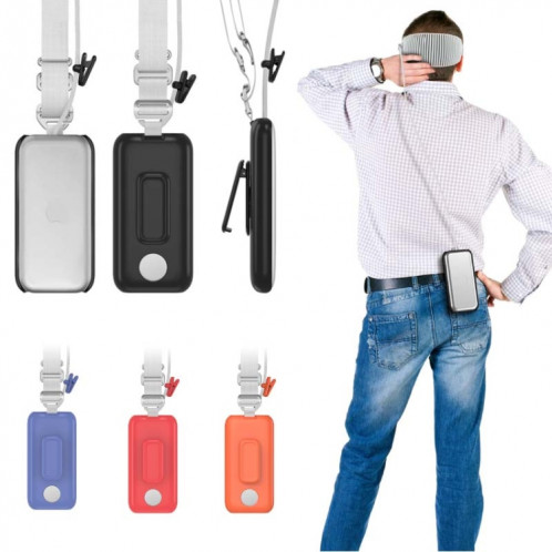 Pour Apple Vision Pro Battery PC Case Holder avec clip de ceinture et bandoulière VR Casque Accessoire (Blanc) SH501B1275-07