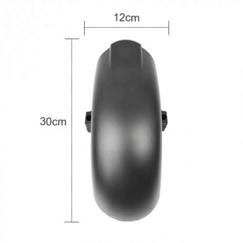 AIMITE pour déflecteur d'eau de garde-boue avant de scooter électrique KUGOO M4 de 10 pouces (noir) SA201A170-06